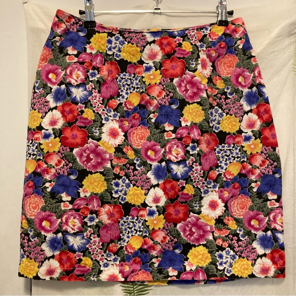 Vintage 90s floral pencil skirt